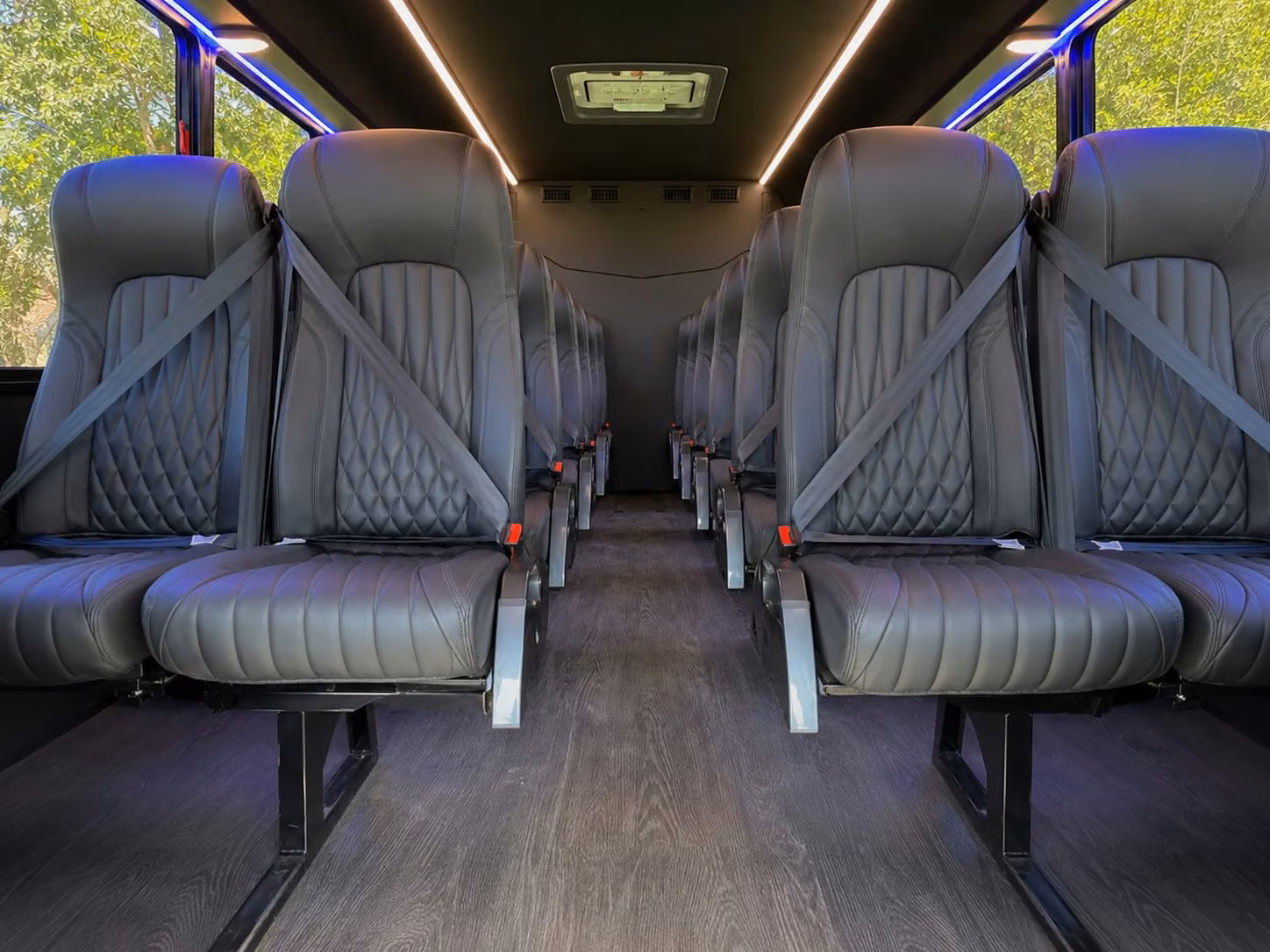 18 passenger minibus inside