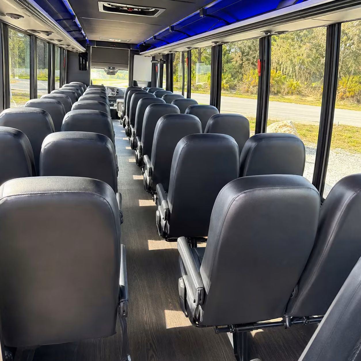 25 passenger minibus interior