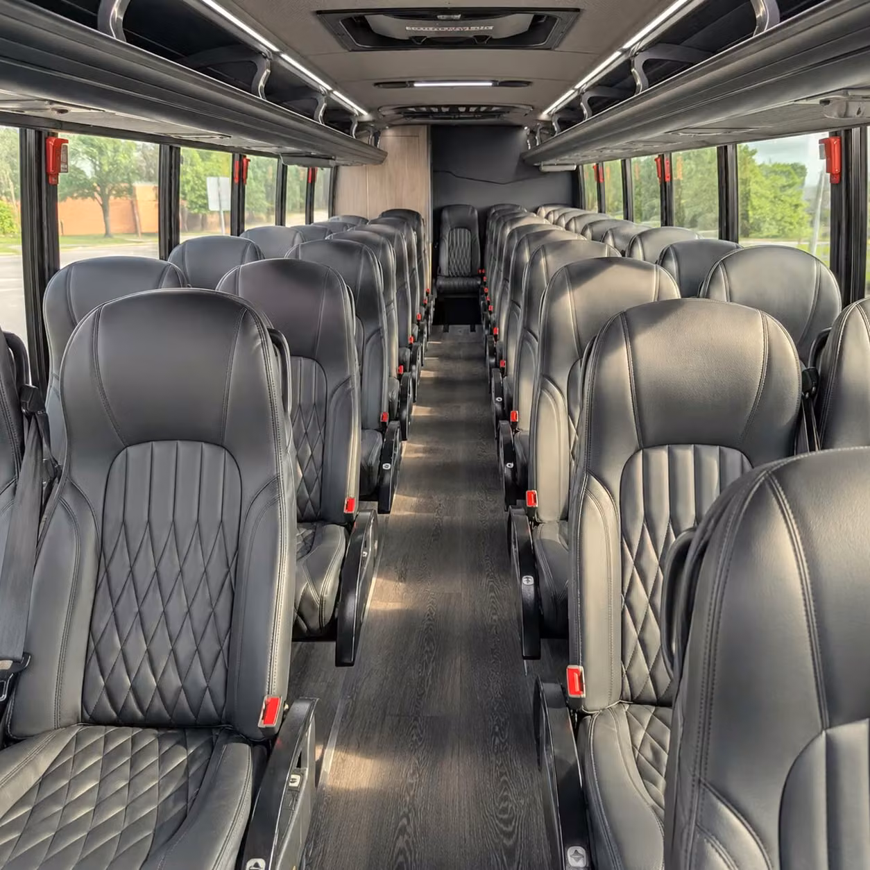 28 passenger minibus interior