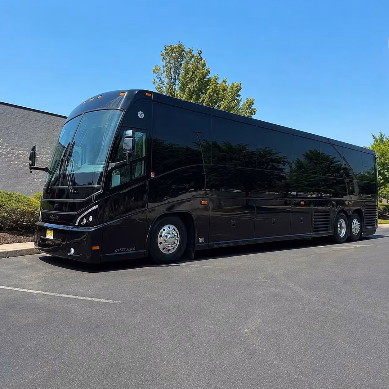 56 passenger charter bus