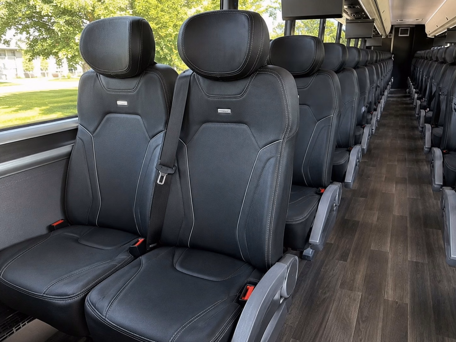 san diego charter bus interior