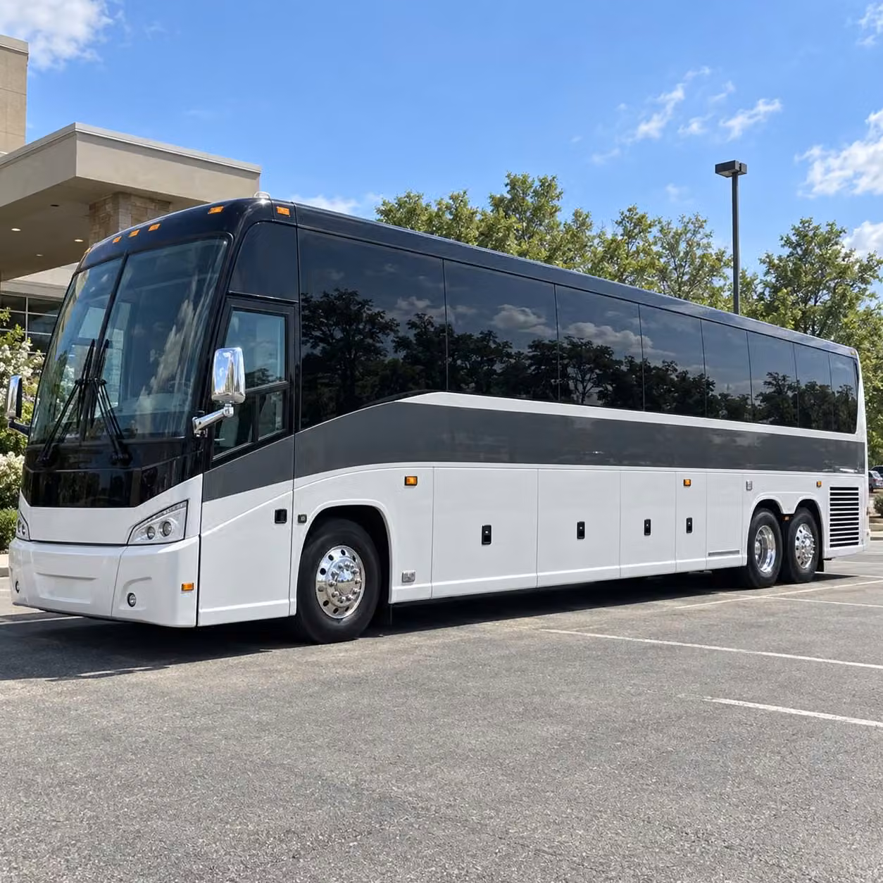 san diego charter bus rental exterior